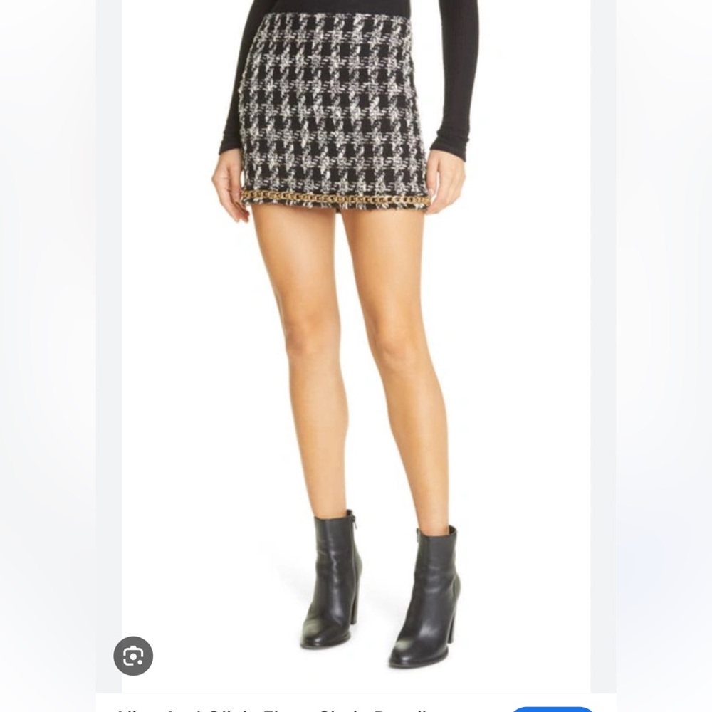 Alice and Olivia size 2 tweed mini skirt